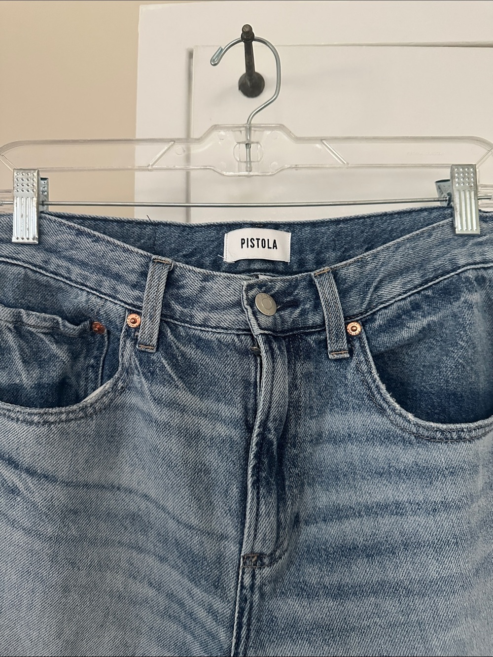Pistola -  Wide-Leg Jeans in Medium Blue Wash - Picture 3 of 7